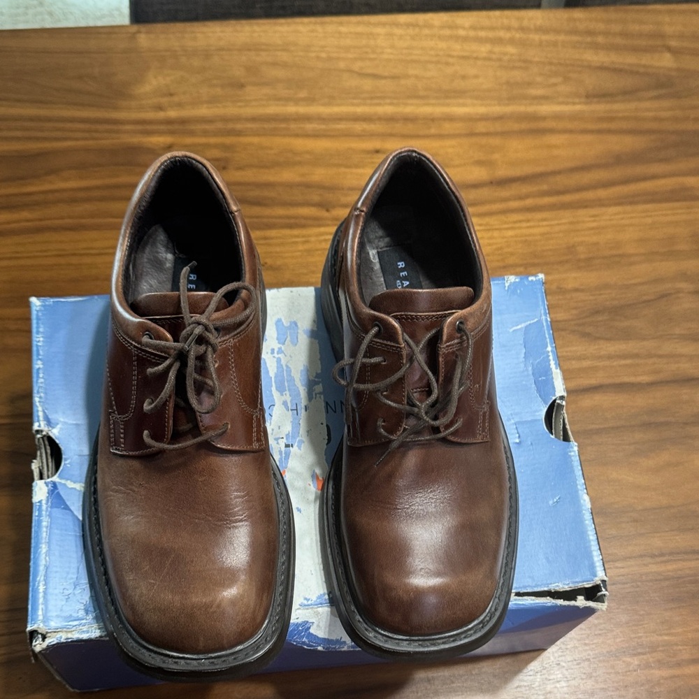 Kenneth Cole Reaction Dark Brown Leather Derbys